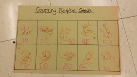 Counting pumpkin seeds by 10s
